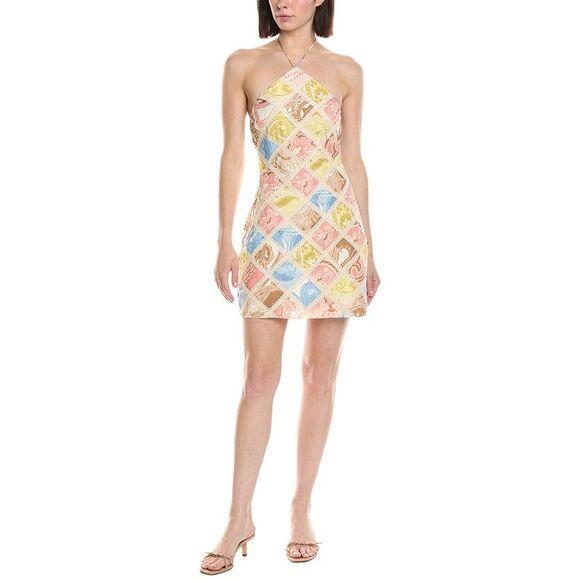 Hemant & Nandita Dresses & Skirts - Hemant & Nandita Womens Linen-Blend Mini Dress